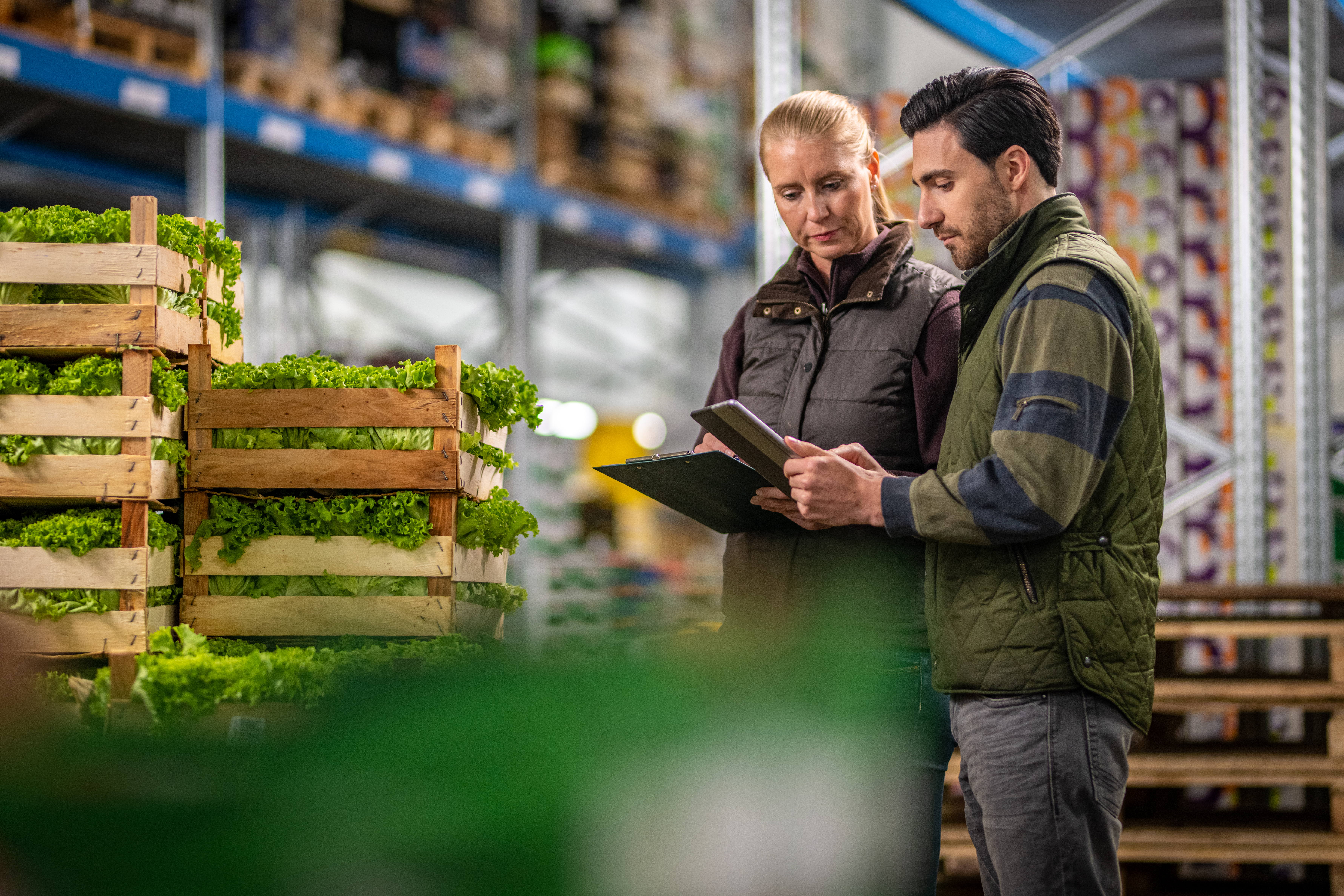 Fresh food storage areas